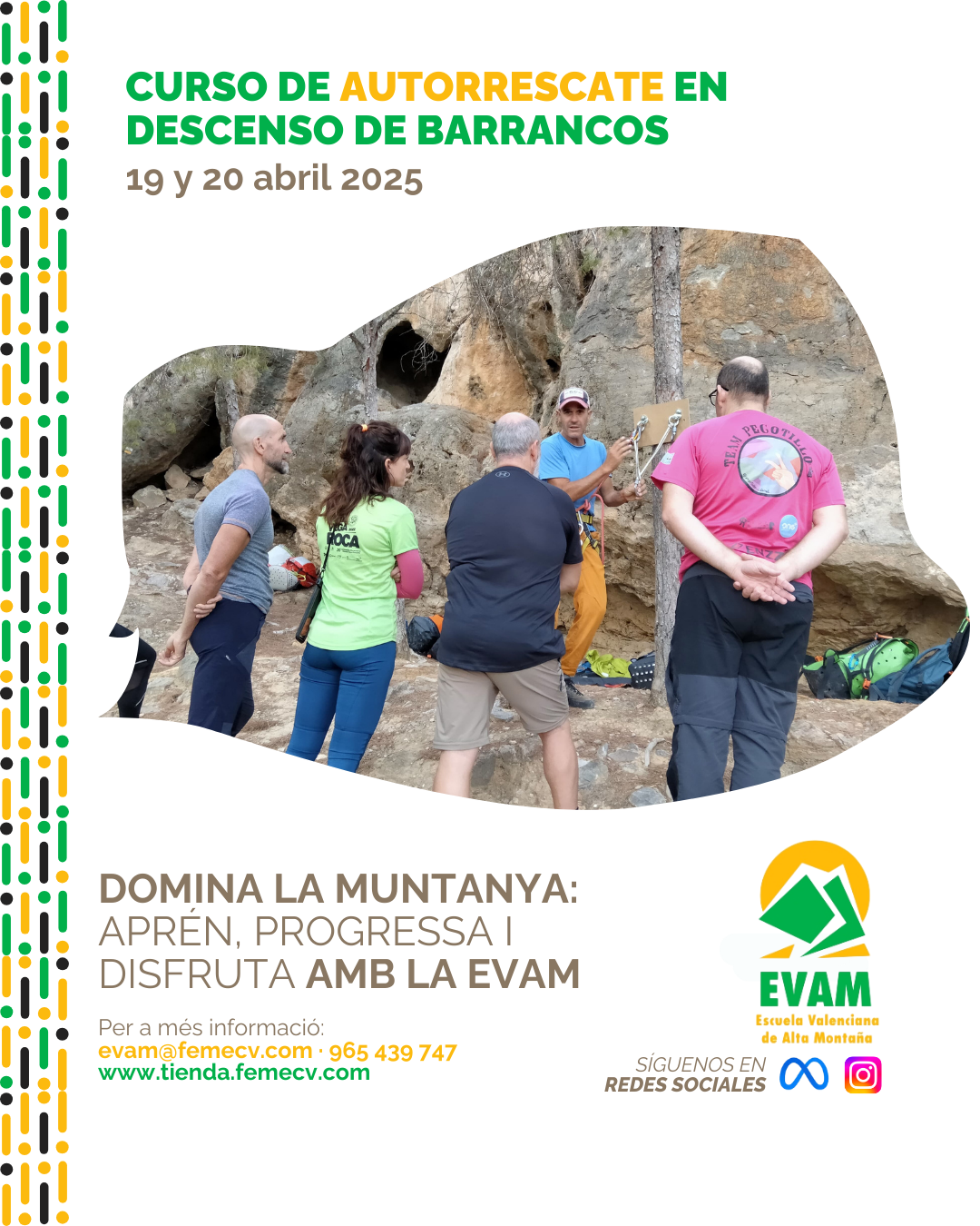 Curso de autorrescate en el descenso de barrancos