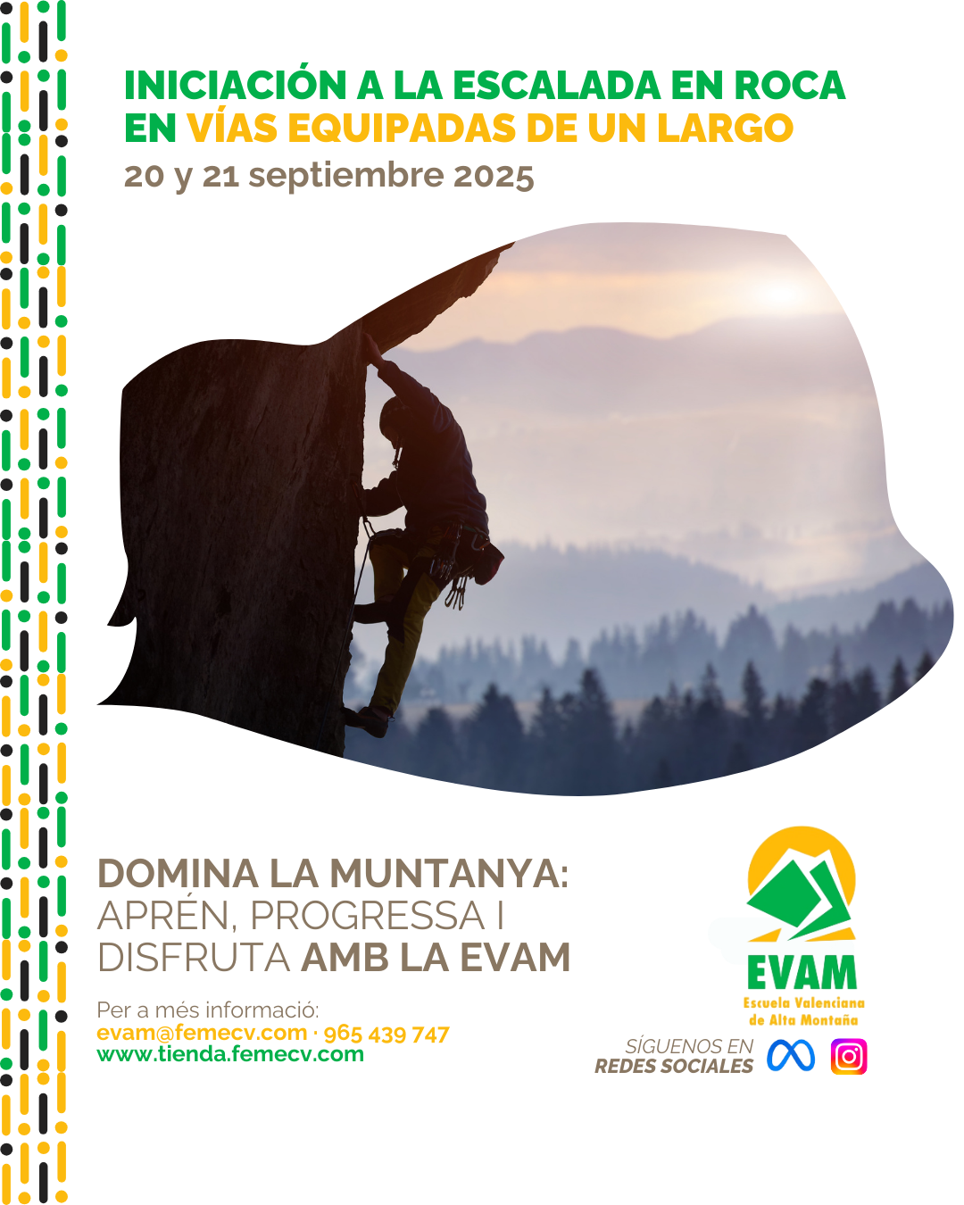 Curso de escalada en vías equipadas de varios largos