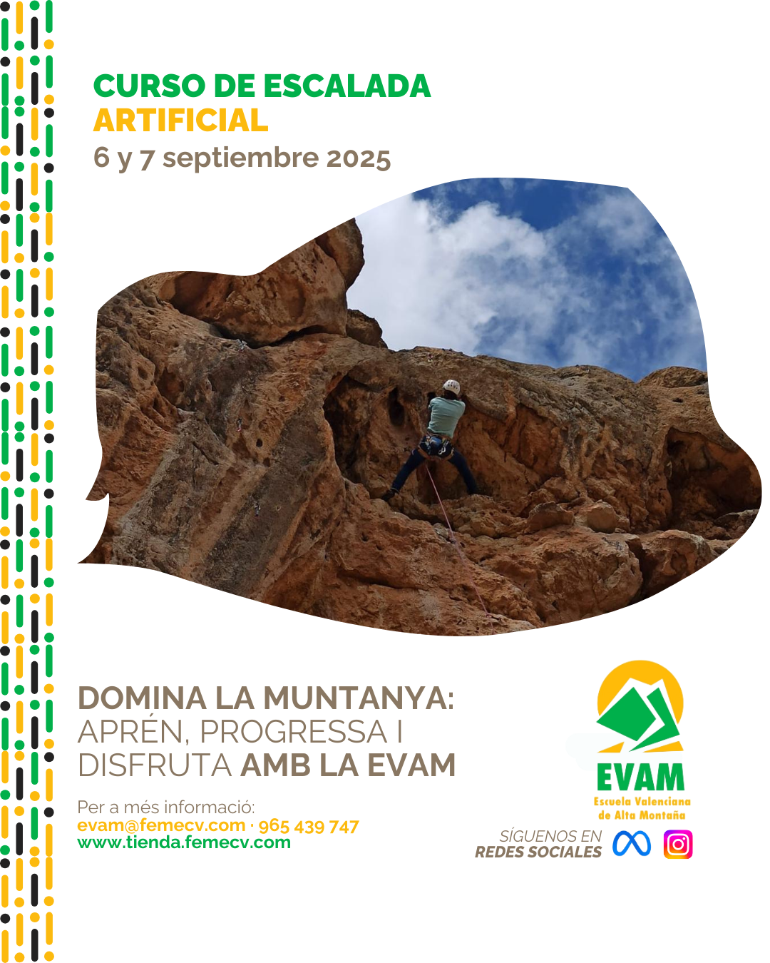 Curso de escalada artificial