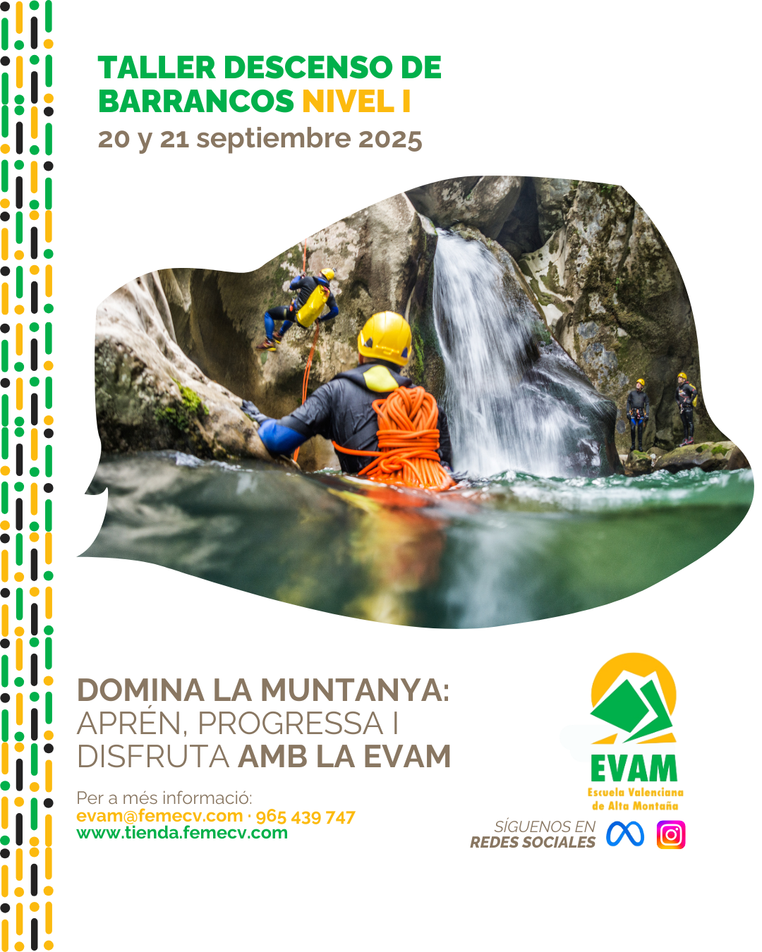 Curso de descenso de barrancos. Nivel  I  