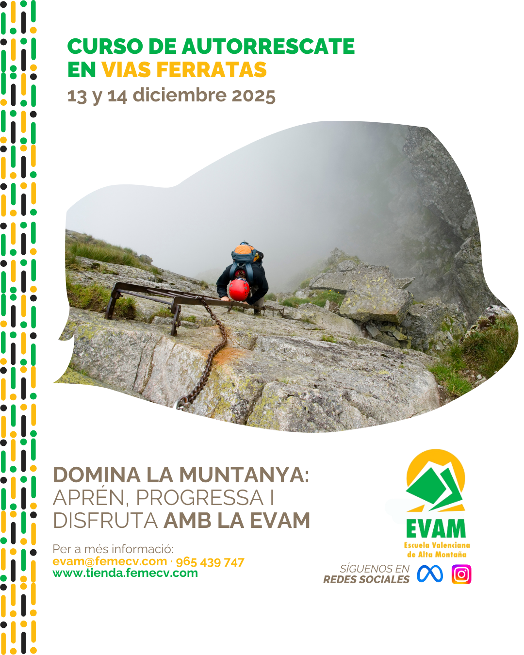 Curso de autorrescate en vías ferratas