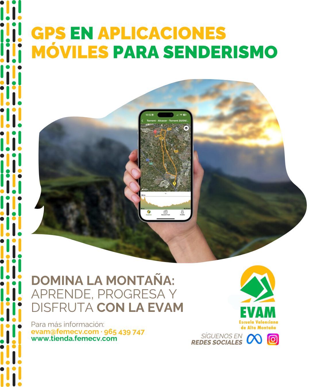 GPS En aplicaciones móviles para senderismo