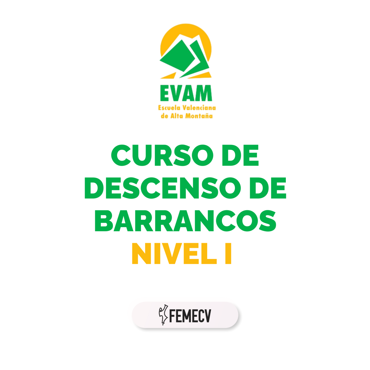Curso de Descenso de Barrancos. Nivel I