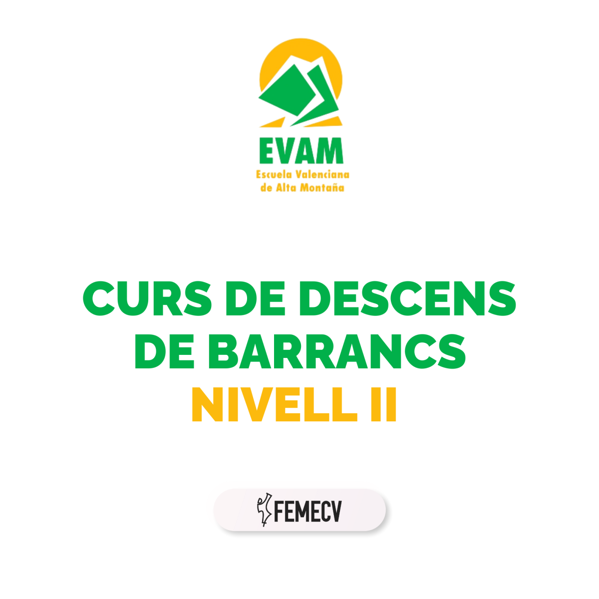 Curso de Descenso de Barrancos. Nivel II