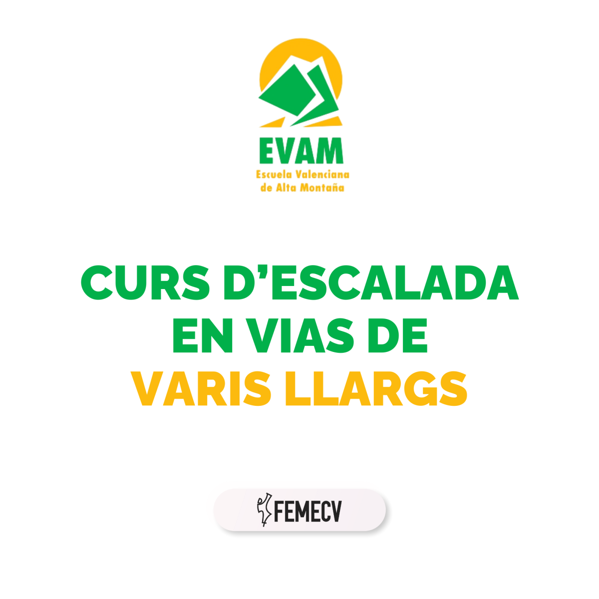 Curso de Escalada en Vías Equipadas de Varios Largos 