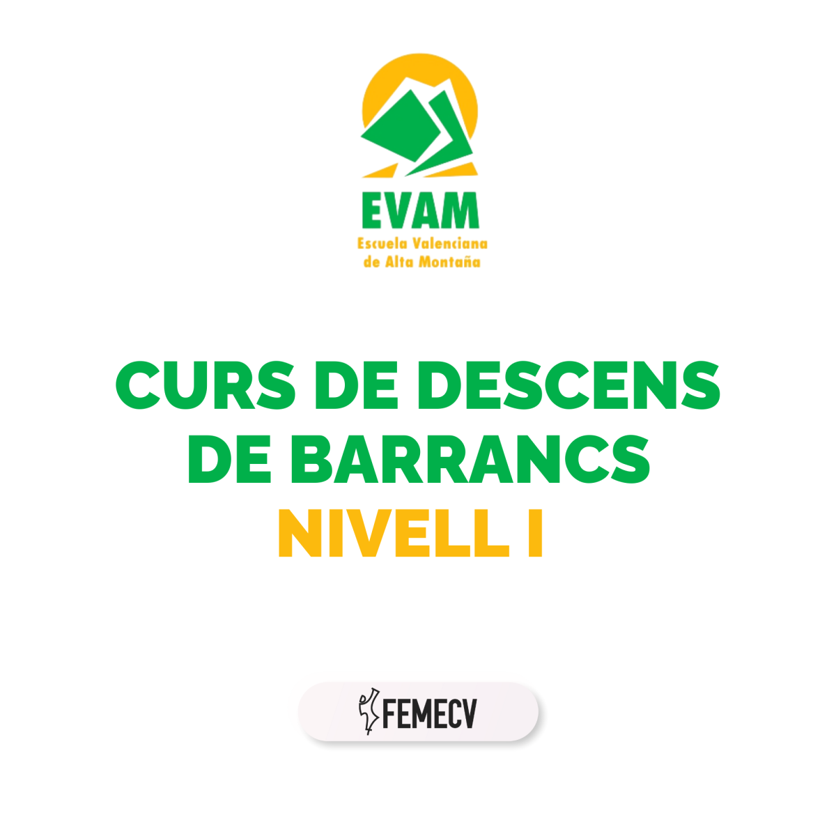 Curso de Descenso de Barrancos. Nivel I 