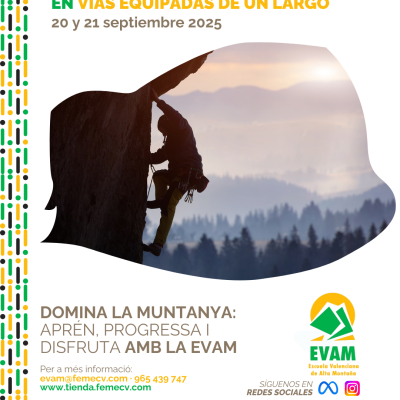 Curso de escalada en vías equipadas de varios largos
