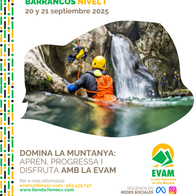 Curso de descenso de barrancos. Nivel  I  