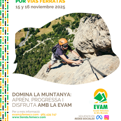 Curso de progresión por vías ferratas 