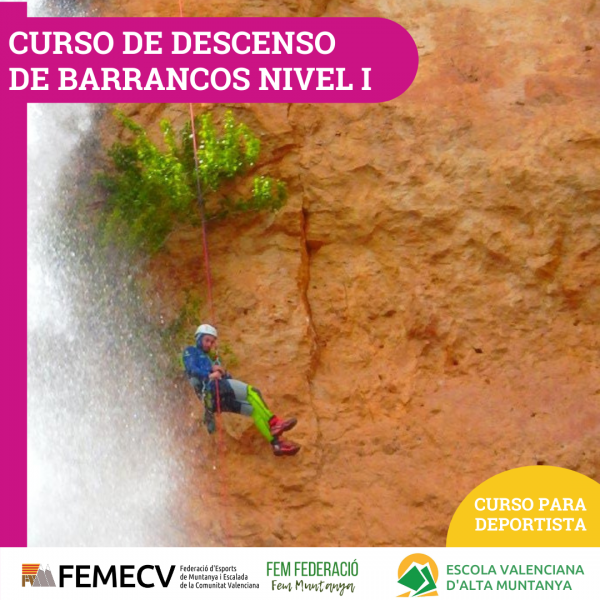 CURSO DE DESCENSO DE BARRANCOS. NIVEL I 2021