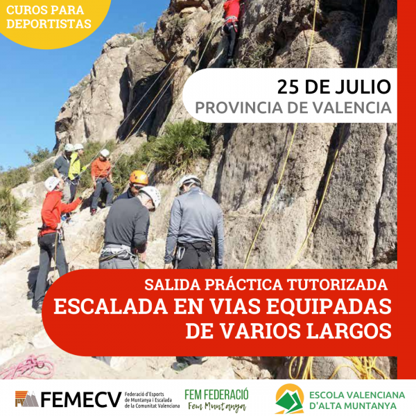 INICIACIÓN A LA ESCALADA EN VIAS EQUIPADAS DE VARIOS LARGOS
